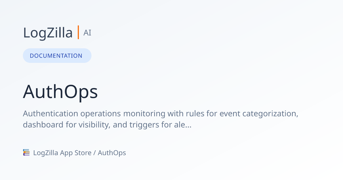 AuthOps | LogZilla Documentation