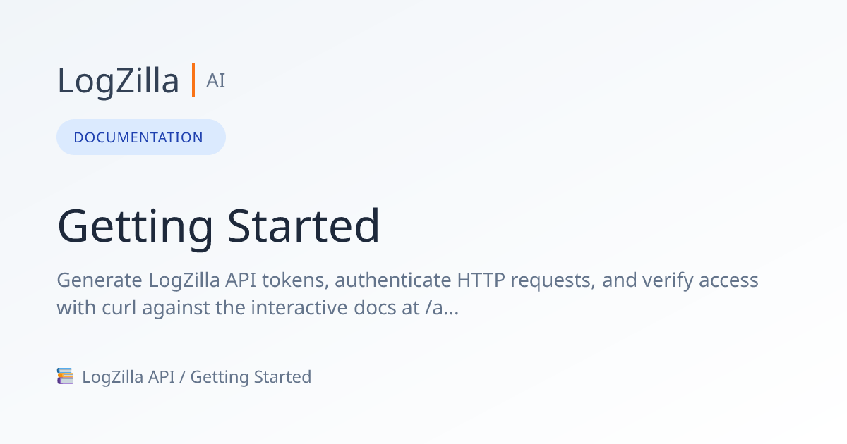 Getting Started | LogZilla Documentation