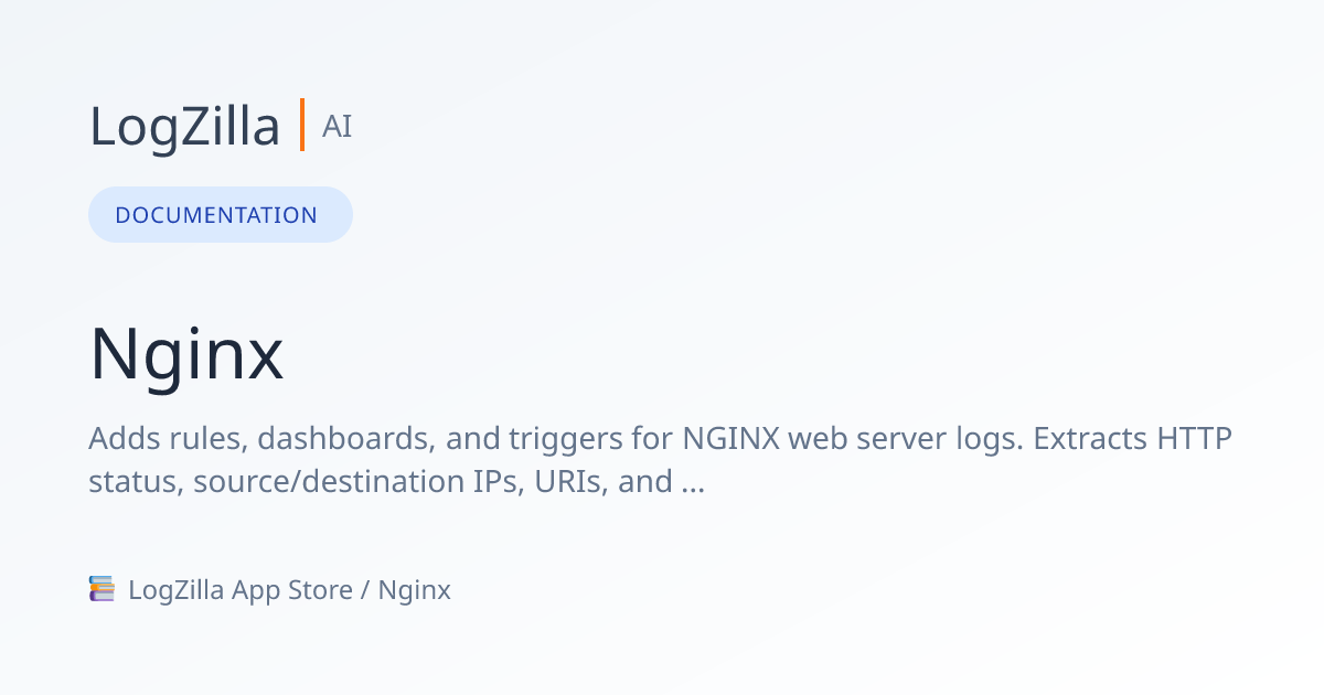 Nginx | LogZilla Documentation