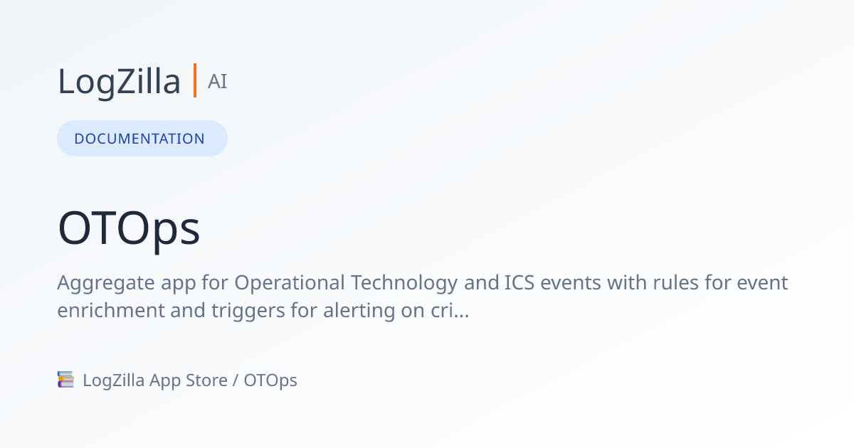 OTOps | LogZilla Documentation