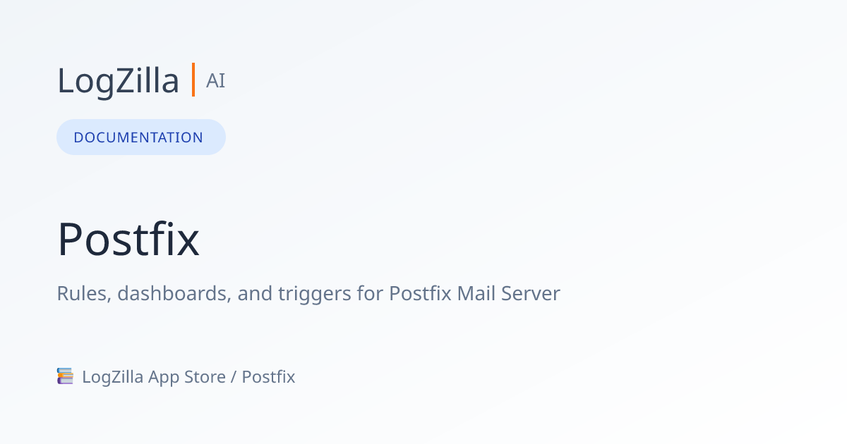 Postfix | LogZilla Documentation