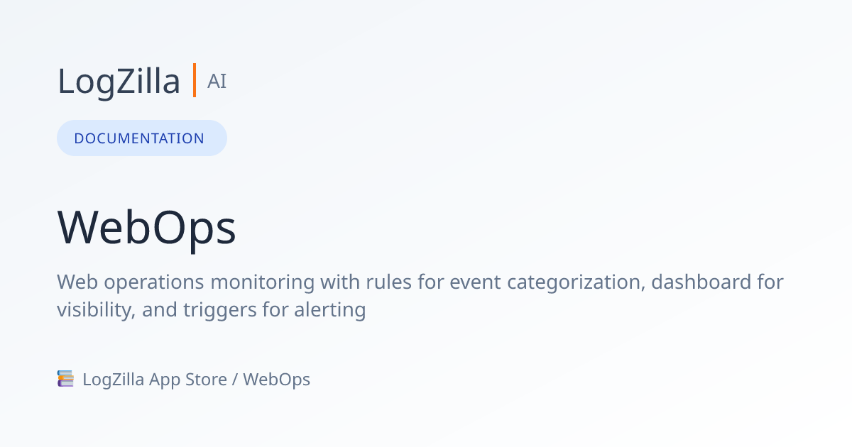 WebOps | LogZilla Documentation