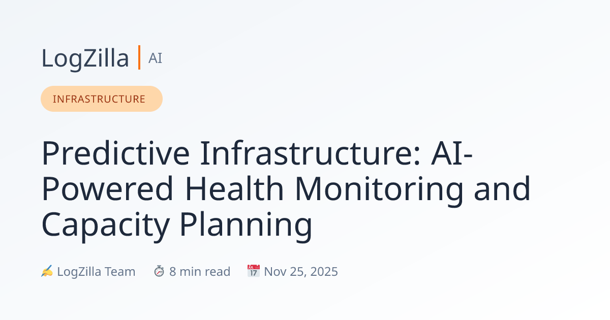 AI-Powered Infrastructure Monitoring and Capacity Planning