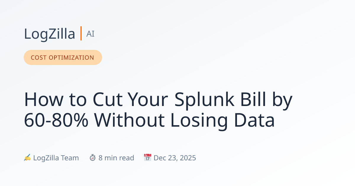 Reduce Splunk Costs by 60-80% with Log Deduplication