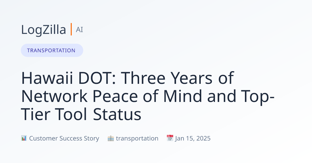 Hawaii DOT Case Study - Long-Term Government IT Success