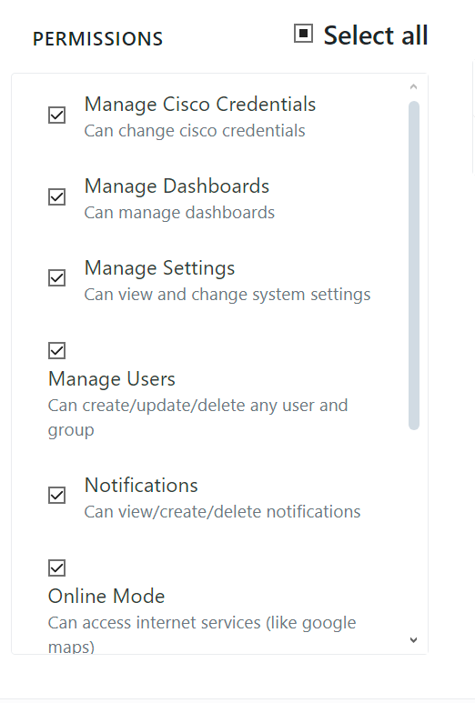 Setting UI Permissions